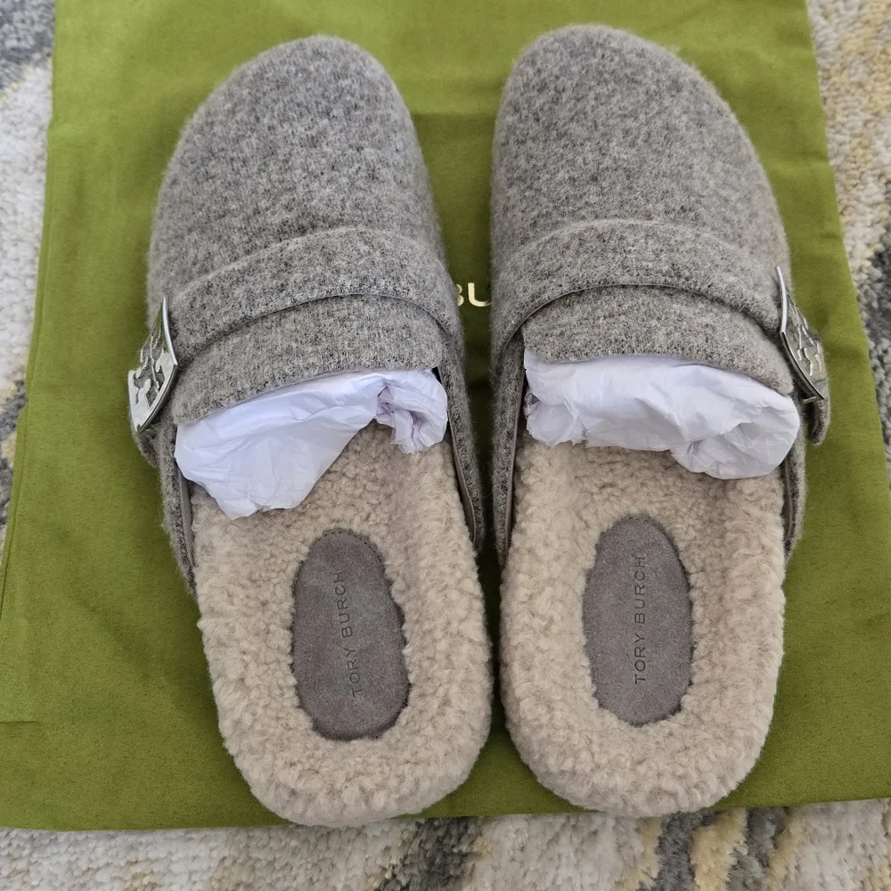 NWT Tory Burch Mellow Shearling Mule